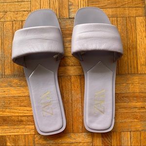 Zara genuine leather sandals